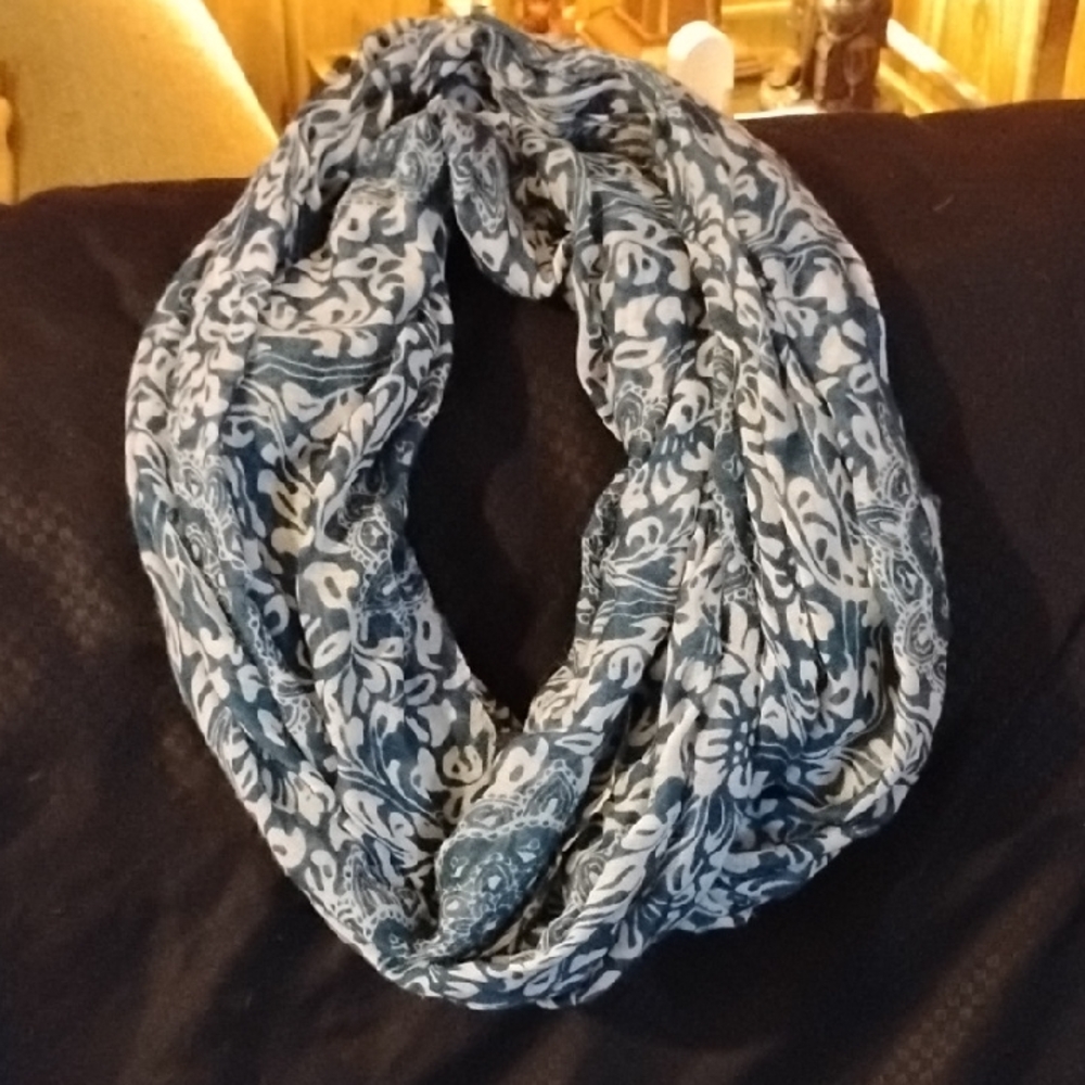 Blue Paisley Scarf
